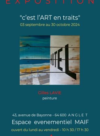 « C’est l’Art en Traits » : Inauguration de la nouvelle exposition de Gilles LAVIE !